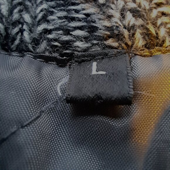 ANGELO LITRICO DSTR Germany INSULATED CARDIGAN sweater Sz L WOOL blend FULL ZIP - Picture 12 of 14